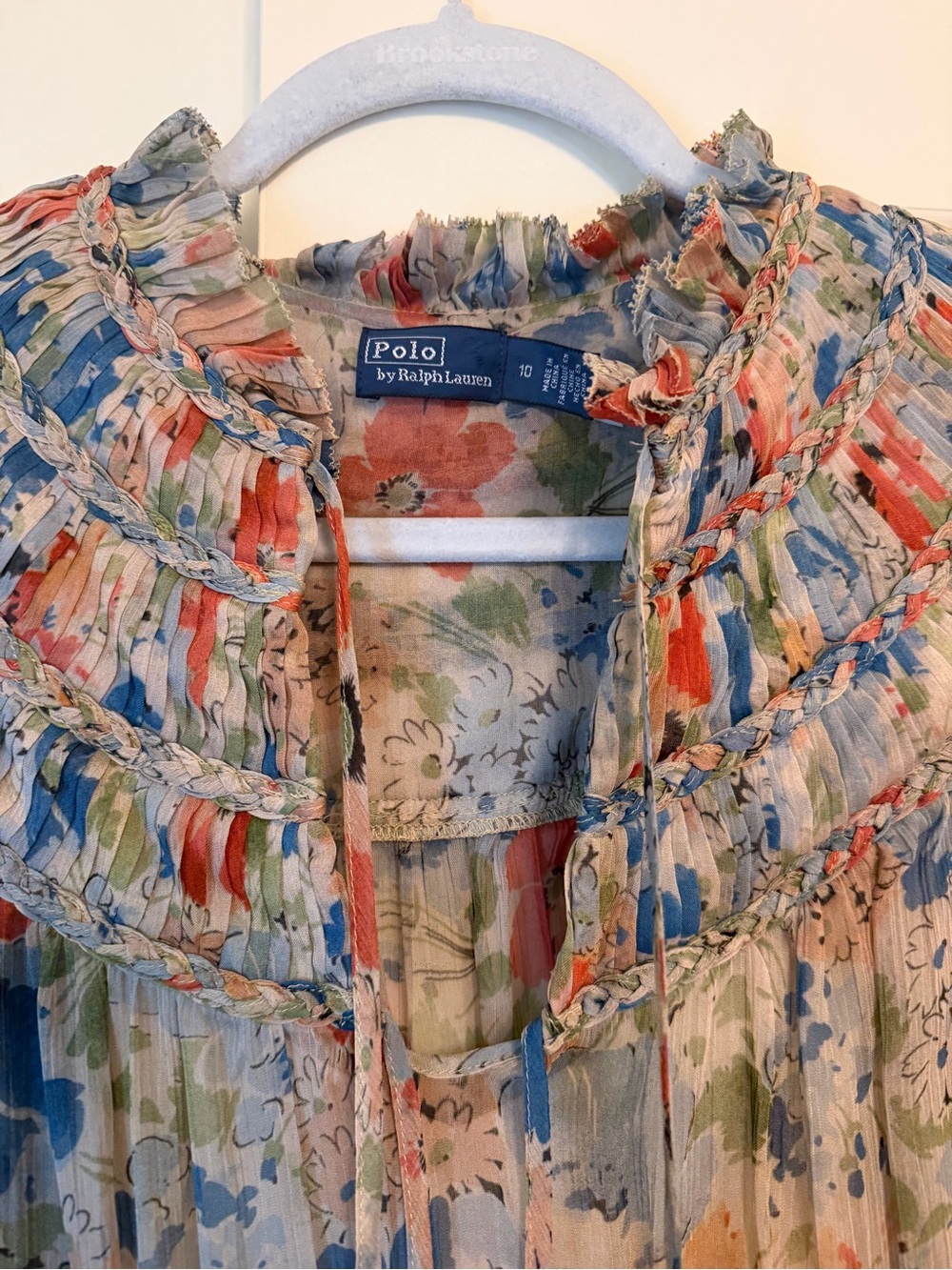 Polo by Ralph Lauren Blue & Coral Floral Maxi Dress - Picture 2 of 6